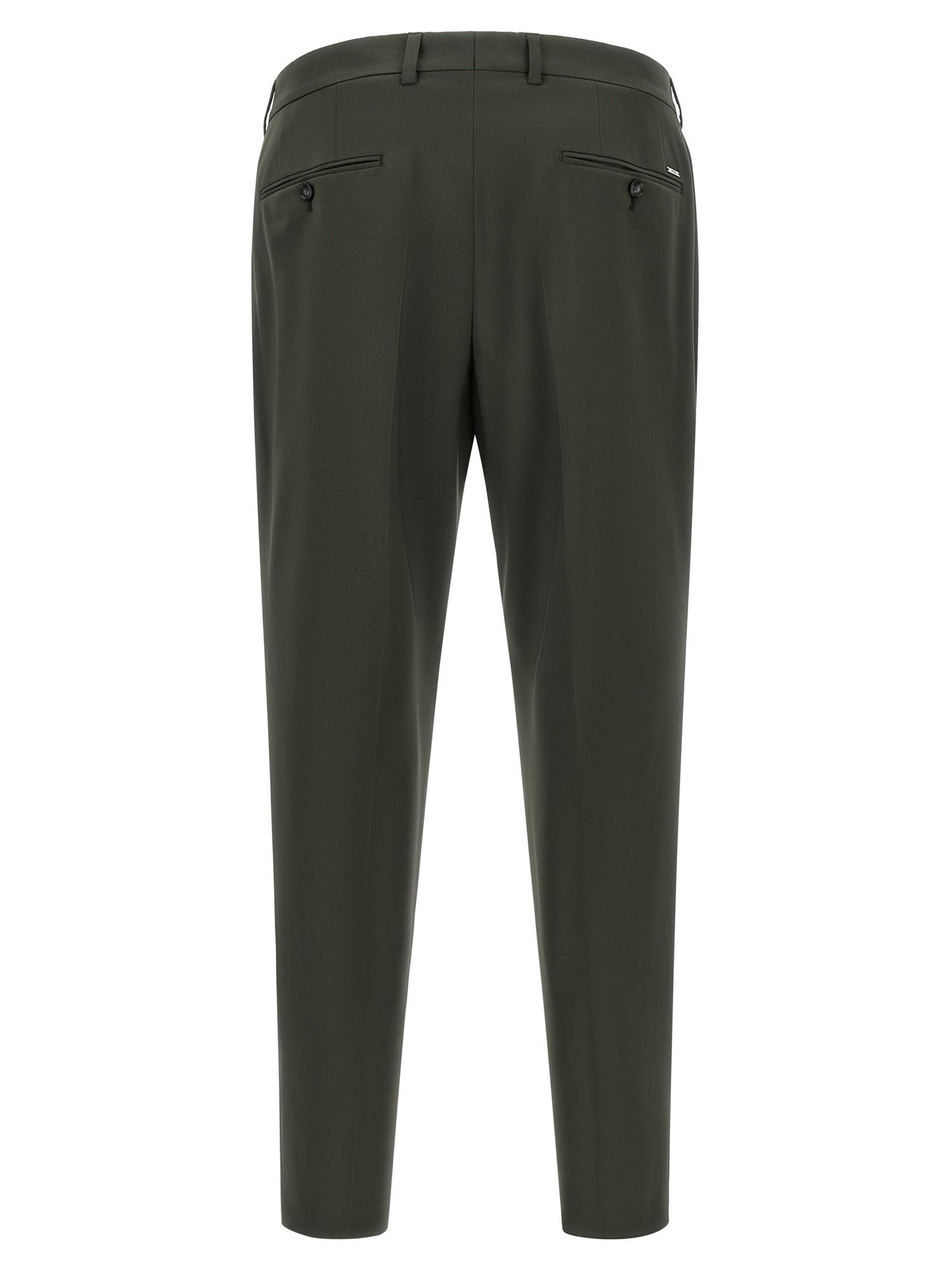 Pants by Hugo Boss for men in virgin wool bicolour & green features a stylish silhouette with a stylish , long, and .