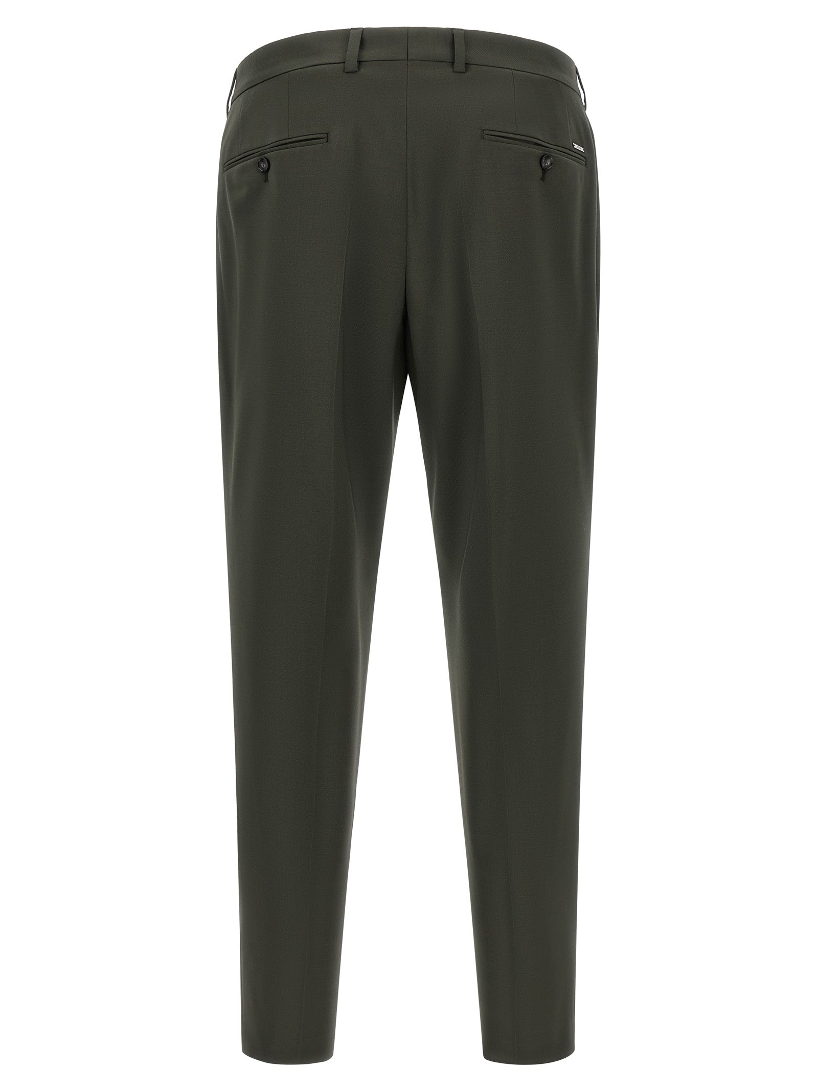 Pants by Hugo Boss for men in virgin wool bicolour & green features a stylish silhouette with a stylish , long, and .