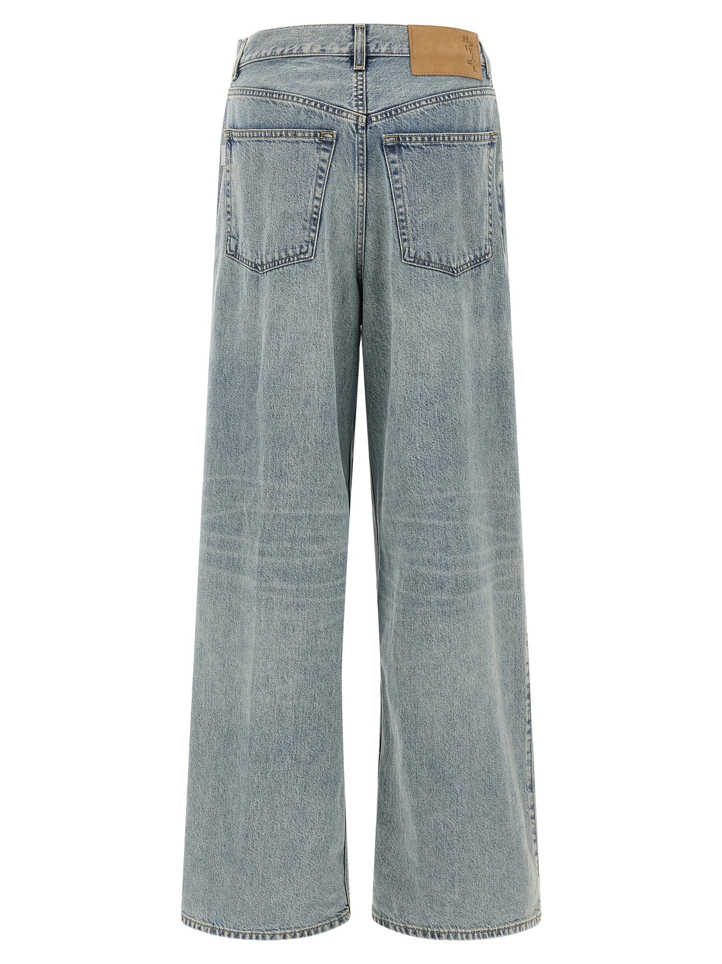 Jeans by Haikure for women in stretch lyocell denim cotton light-blue features an refined tailoring silhouette, showcasing a premium wide with a and long cut for a refined tailoring look.