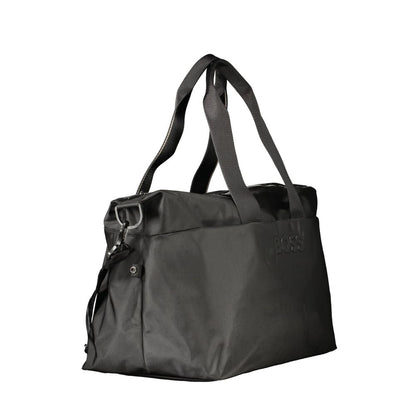 Travel Handbag by Hugo Boss for unisex in polyethylene polyurethane & mesh black features a refined silhouette, showcasing a secure zipper & magnetic, organized internal-pockets, and versatile shoulder-strap, adjustable-strap & handle for a refined finish.