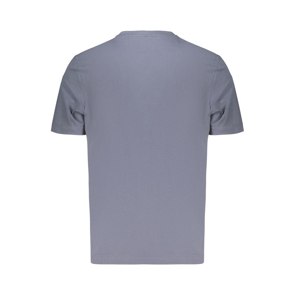 T-Shirt by Hugo Boss for men in stretch organic cotton blue & signature features an edgy silhouette, meticulously detailed with a sophisticated and crew neckline for a truly edgy finish.