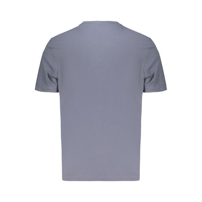 T-Shirt by Hugo Boss for men in stretch organic cotton blue & signature features an edgy silhouette, meticulously detailed with a sophisticated and crew neckline for a truly edgy finish.