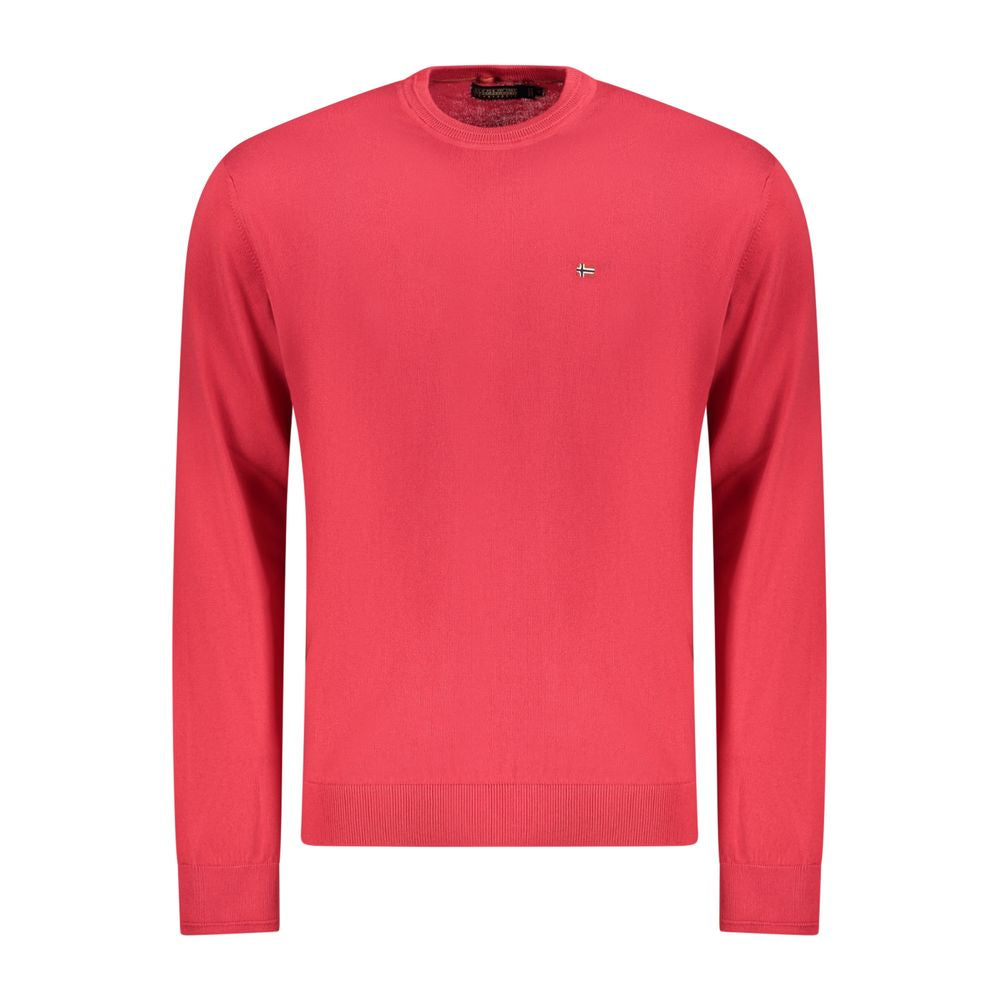 Sweatshirt by Napapijri for men in cotton red features a unrivaled silhouette with a refined crew neckline and unrivaled detailing for a sophisticated look.