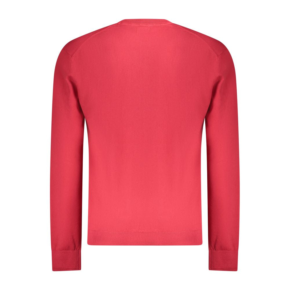 Sweatshirt by Napapijri for men in cotton red features an provocated silhouette, detailed with a provocated and a refined for a sophisticated aesthetic.