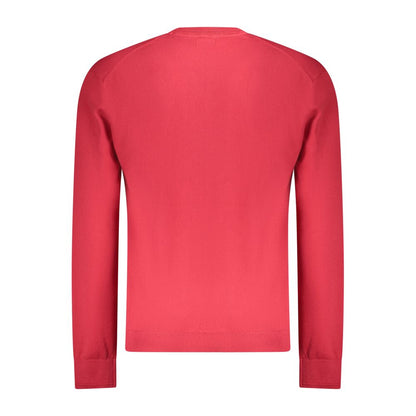 Sweatshirt by Napapijri for men in cotton red features an provocated silhouette, detailed with a provocated and a refined for a sophisticated aesthetic.