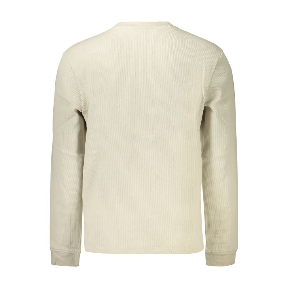 Sweatshirt by Hugo Boss for men in stretch polyamide cotton beige features an magnificent silhouette, showcasing a sophisticated and detail for a truly magnificent finish.