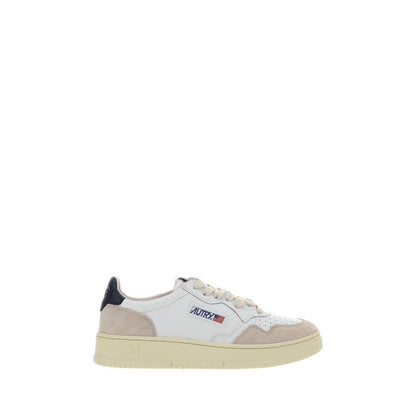 Autry White Calf Leather Bos Taurus Athletic Sneakers