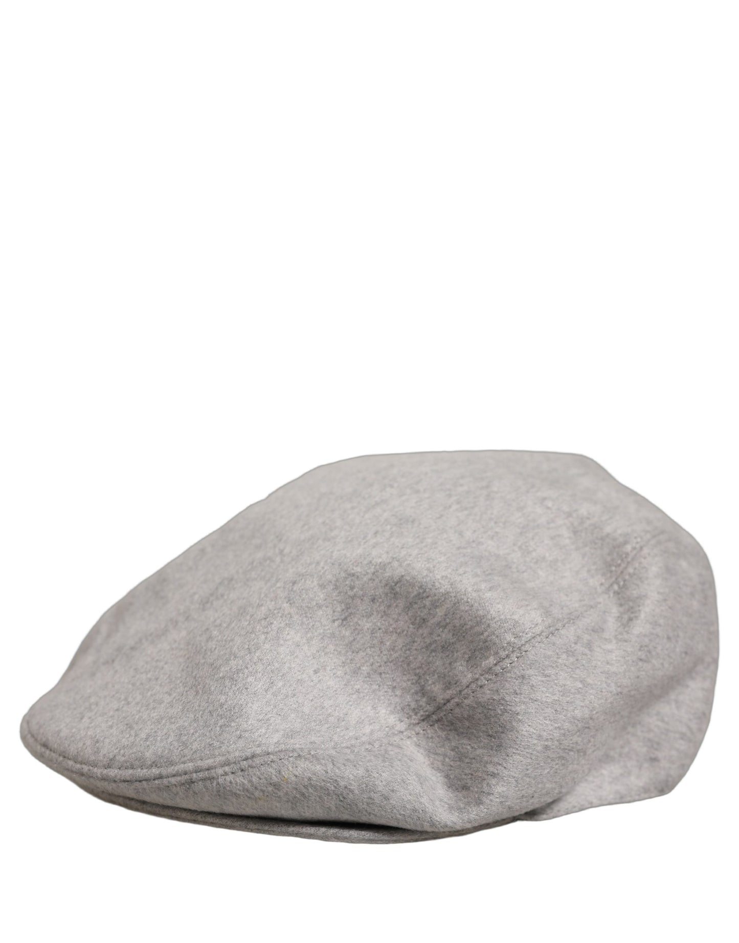 Dolce & Gabbana Men Light Grey Cashmere Newsboy Cabbie Cap Hat
