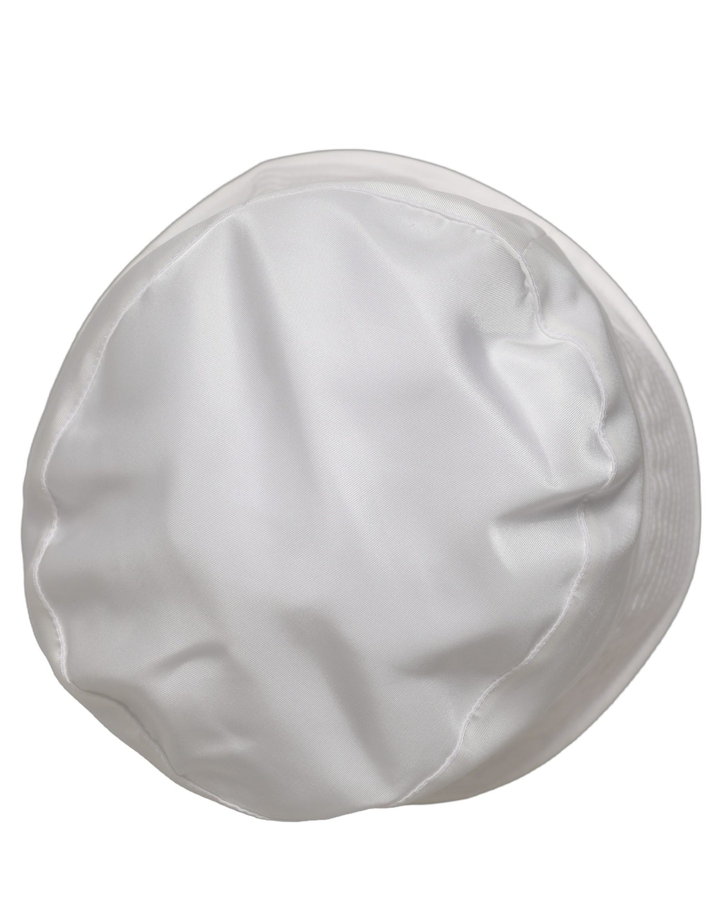 Dolce & Gabbana Men White Nylon Wide Brim Bucket Capello Hat