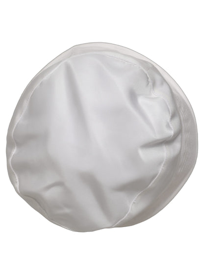 Dolce & Gabbana Men White Nylon Wide Brim Bucket Capello Hat