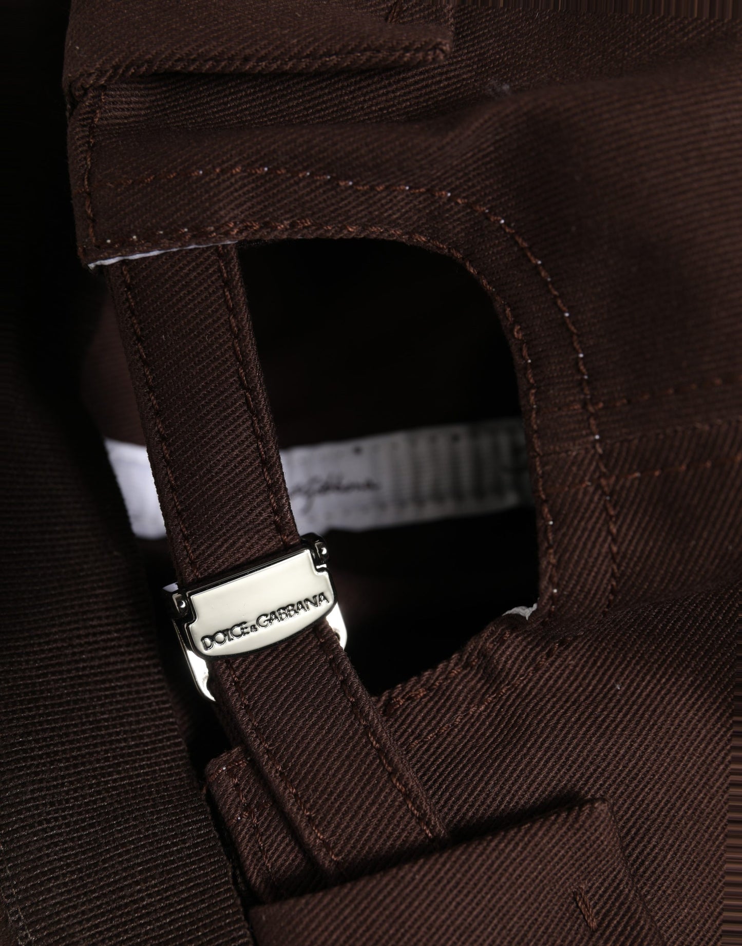Dolce & Gabbana Men Brown Cotton Docker Capello Brimless Hat