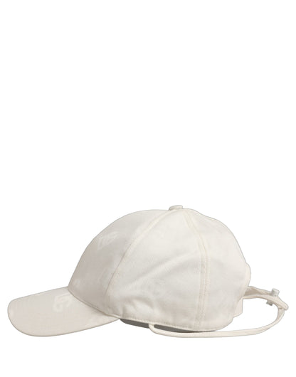 Dolce & Gabbana Men White Cotton Stretch Baseball Capello Hat