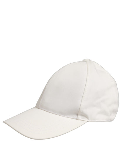 Dolce & Gabbana Men White Cotton Baseball Capello 6 Panels Hat