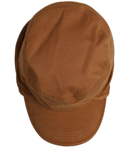 Dolce & Gabbana Men Brown Cotton Double Brim Baseball Cap Hat