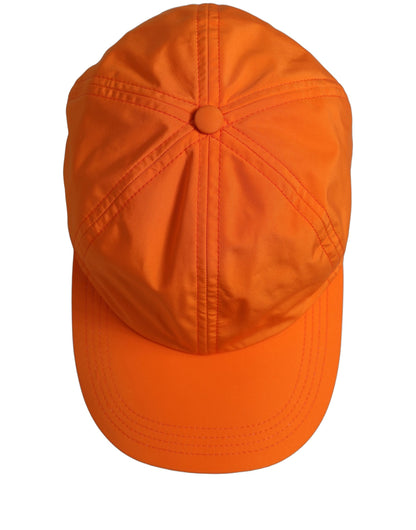 Dolce & Gabbana Men Orange Polyester Baseball Cap 6 Panels Hat