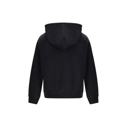 Sweatshirt Hoodie by Brunello Cucinelli for men in polyamide silk cotton & capra leather black features a authentic silhouette, showcasing a sophisticated hooded neckline and authentic detail for a refined finish.