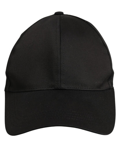 Dolce & Gabbana Men Black Cotton Baseball Cap 6 Panels Hat