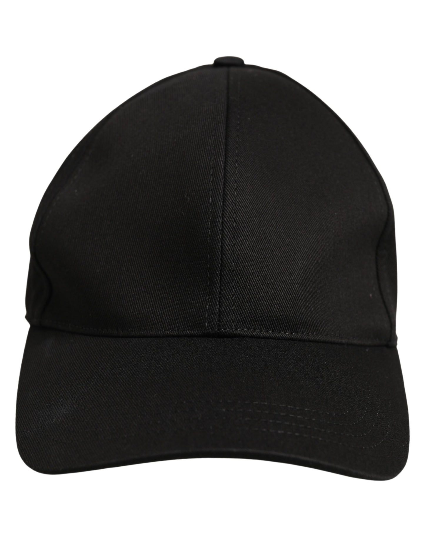 Dolce & Gabbana Men Black Cotton Baseball Capello 6 Panels Hat