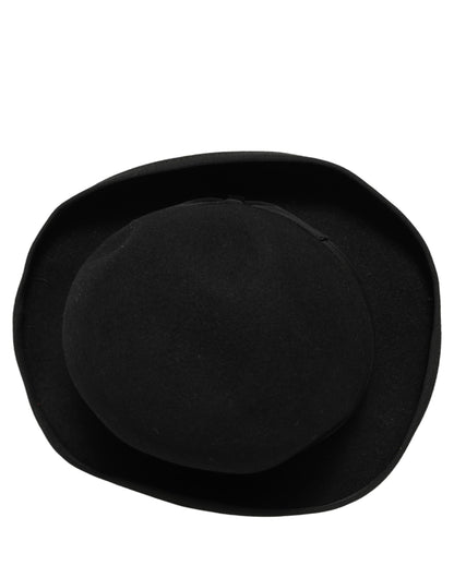 Dolce & Gabbana Men Black Rabbit Fur Felt Bowler Capello Hat