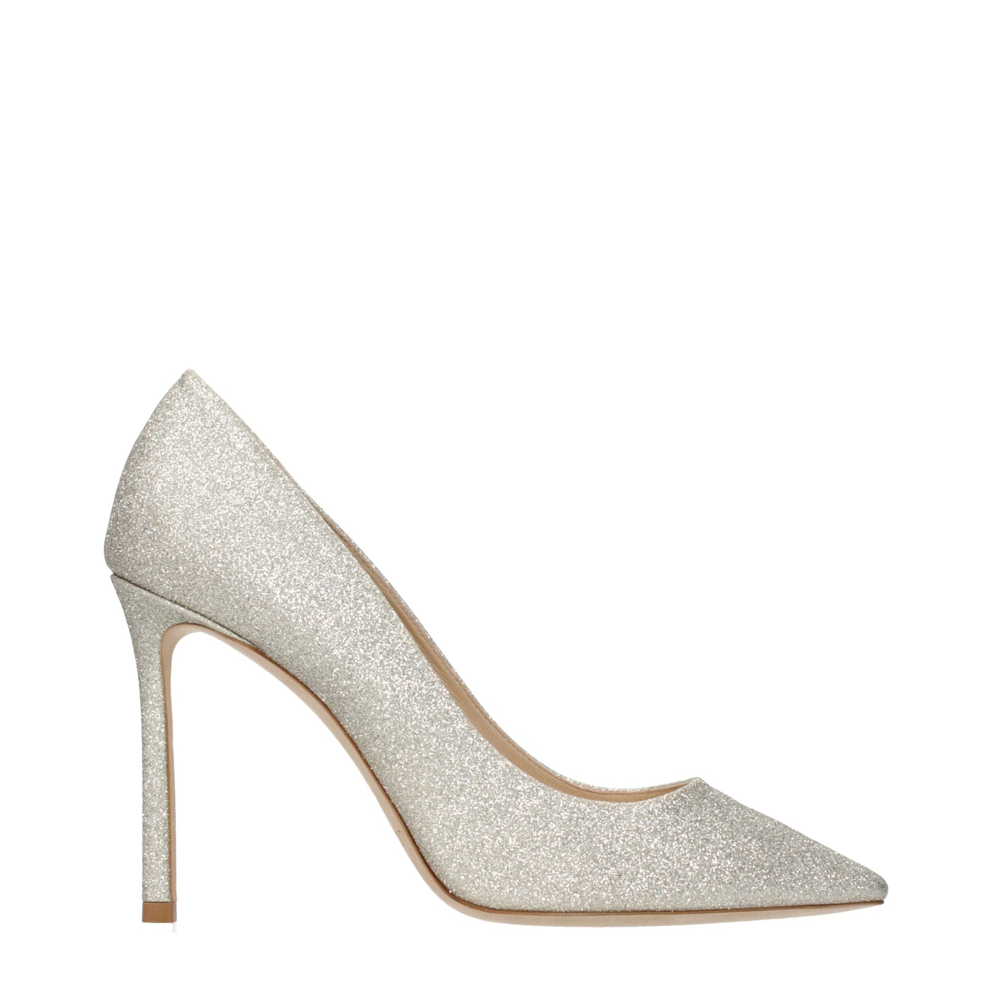 High-Heel Pumps Heels by Jimmy Choo for women in plastic gold features a effortless chic silhouette, showcasing the Women's Plastic High-Heel Pumps Heels design with a effortless chic high-heel and for a effortless chic finish.