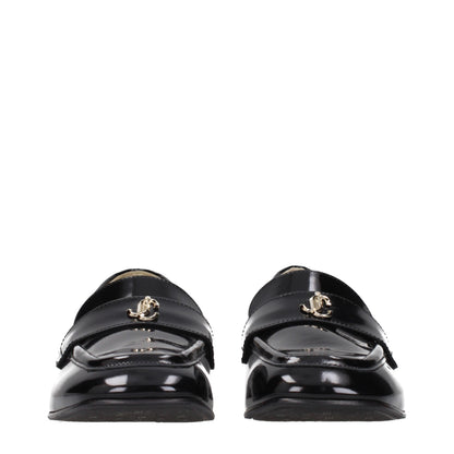 This Flat Loafer Slip-On Shoes by Jimmy Choo for women in leather black features an exquisite silhouette from the Women's Leather Flat Loafer Slip-On Shoes collection, defined by a sophisticated flat and elegant .