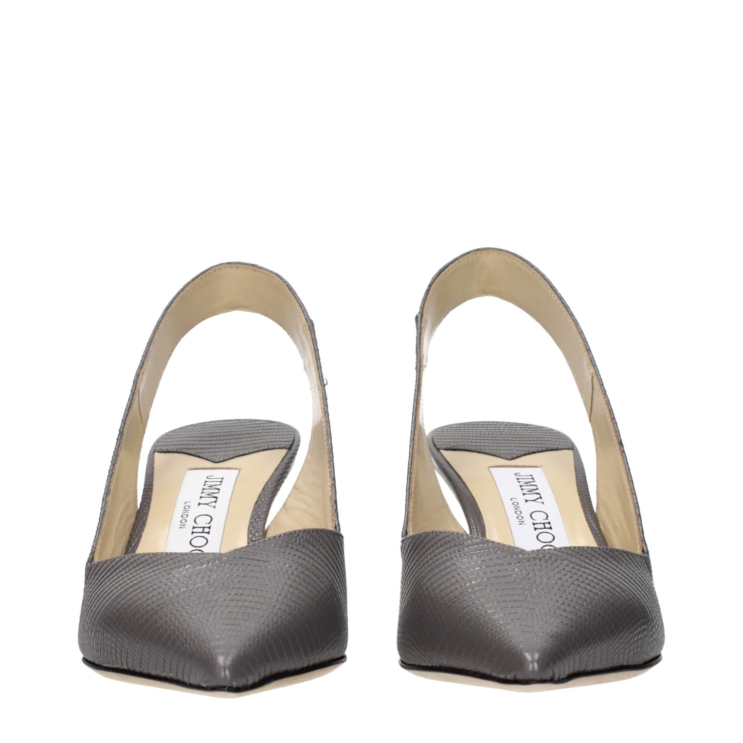 Jimmy Choo Women's Leather High-Heel Sandals Pumps Heels - Gray