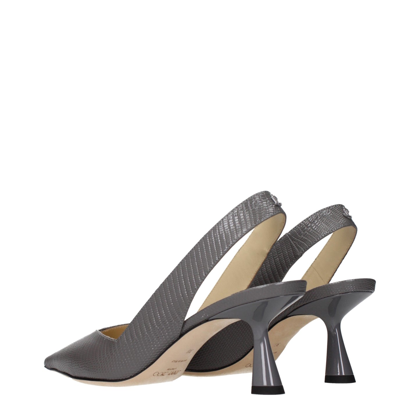 Jimmy Choo Women's Leather High-Heel Sandals Pumps Heels - Gray