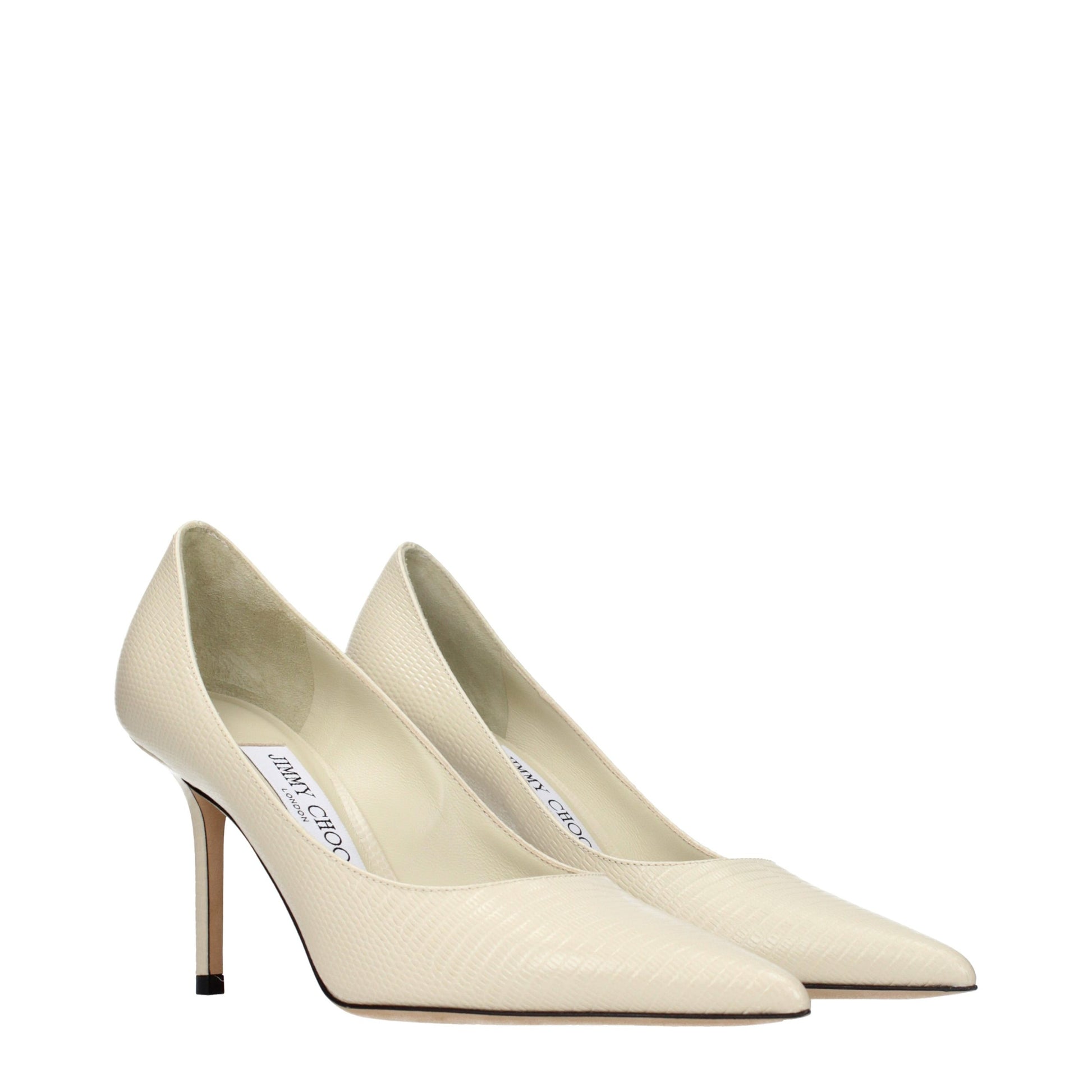 High-Heel Pumps Heels by Jimmy Choo for women in leather beige showcases a exquisite silhouette, perfectly accentuating Women's Leather High-Heel Pumps Heels with a exquisite high-heel and exquisite .