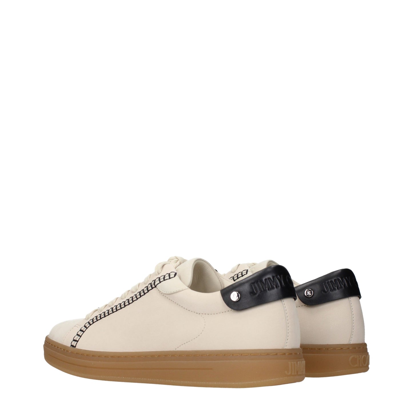 Sneakers by Jimmy Choo for men in suede leather beige presents a impeccable silhouette as Men's Fashion Suede Leather Sneakers, expertly defined by a impeccable fashion style for a impeccable, high-fashion look.