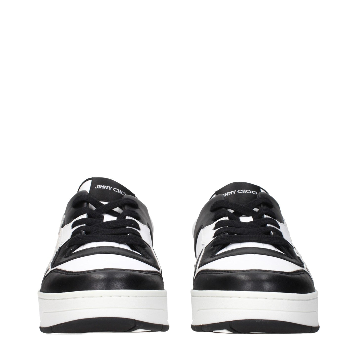 Sneakers by Jimmy Choo for men in leather black features an versatile design from the Men's Fashion Leather Sneakers collection, highlighting a versatile fashion style for a premium, high-fashion look.