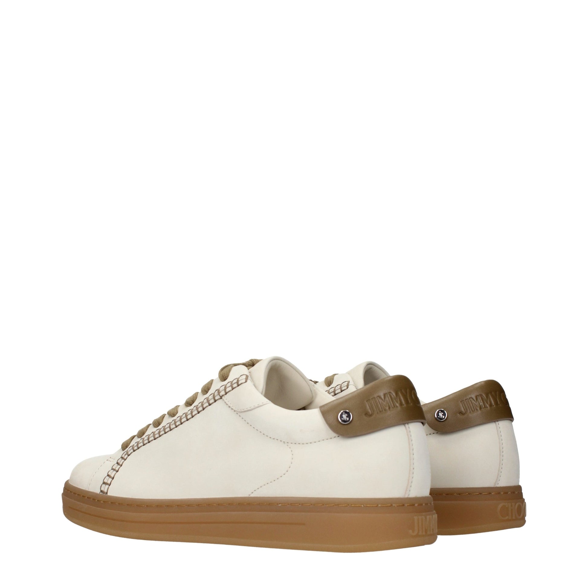 Sneakers by Jimmy Choo for men in suede leather beige features an fashionable silhouette, showcasing the premium Men's Fashion Suede Leather Sneakers in a fashionable fashion style that offers a fashionable finish for refined style.