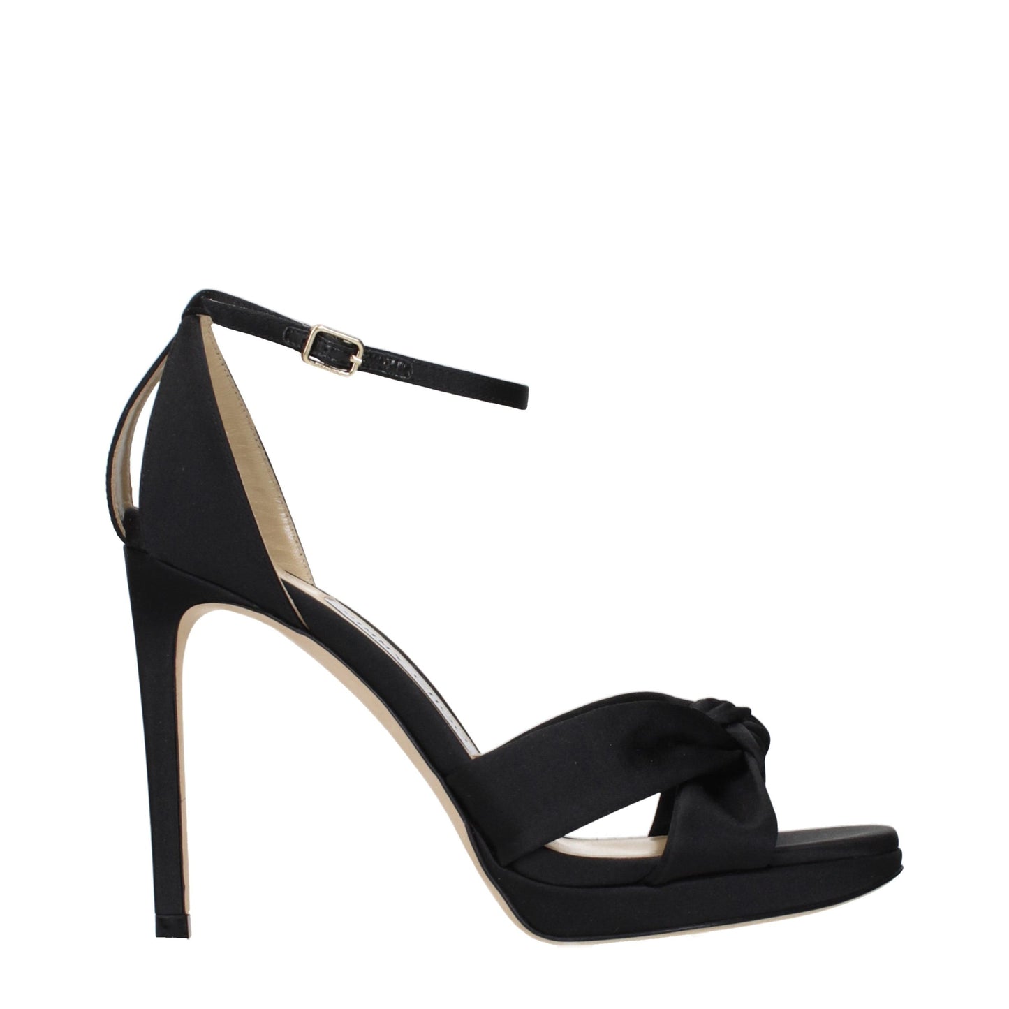 Jimmy Choo Women's Satin Platform Sandals - Black