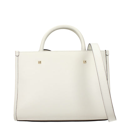 Handbag by Jimmy Choo for women in leather white features an refined silhouette, showcasing a secure , ample , and versatile handle for a sophisticated refined aesthetic.
