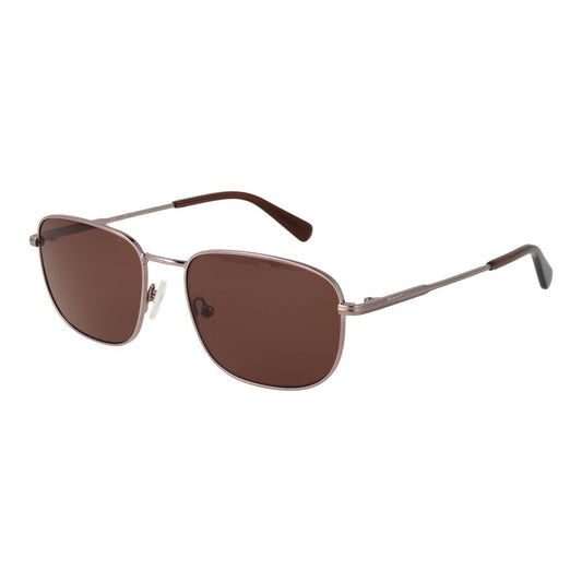 Sunglasses by Gant for men in metal bronze showcases a ethereal silhouette, featuring bronze coloured frame rectangle full-rim frame design with non-polarized category-3-dark-tint lens for a ethereal finish.