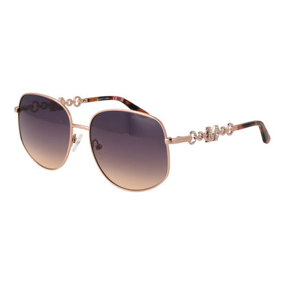 Marciano by Guess Gradient Dark-Tint Metal Sunglasses - Rose Gold