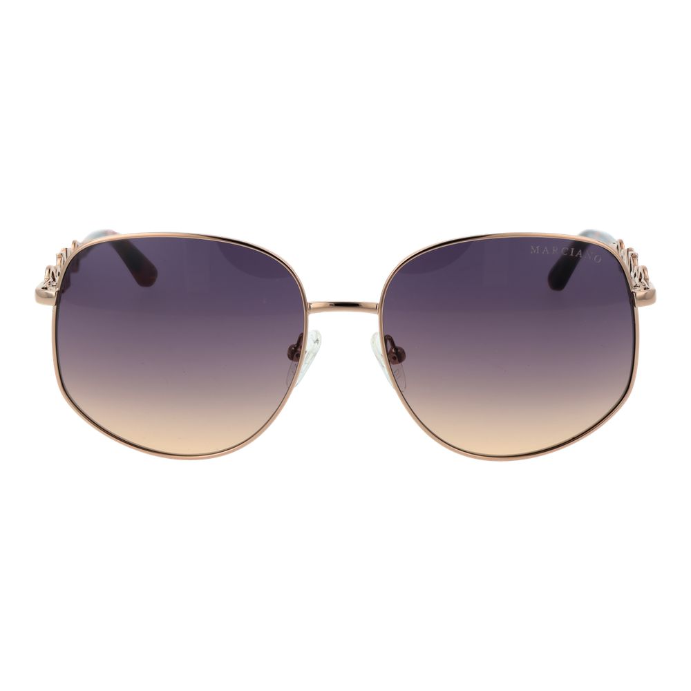 Marciano by Guess Gradient Dark-Tint Metal Sunglasses - Rose Gold