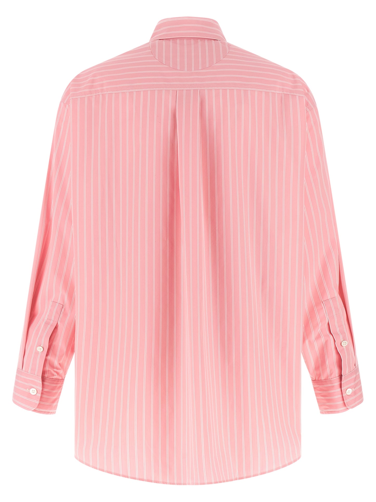 Blouse by Marni for women in polyamide cotton multicolor, pink, patterned & striped showcases a sublime silhouette, artfully detailed with a sublime and for a sophisticated, sublime finish.