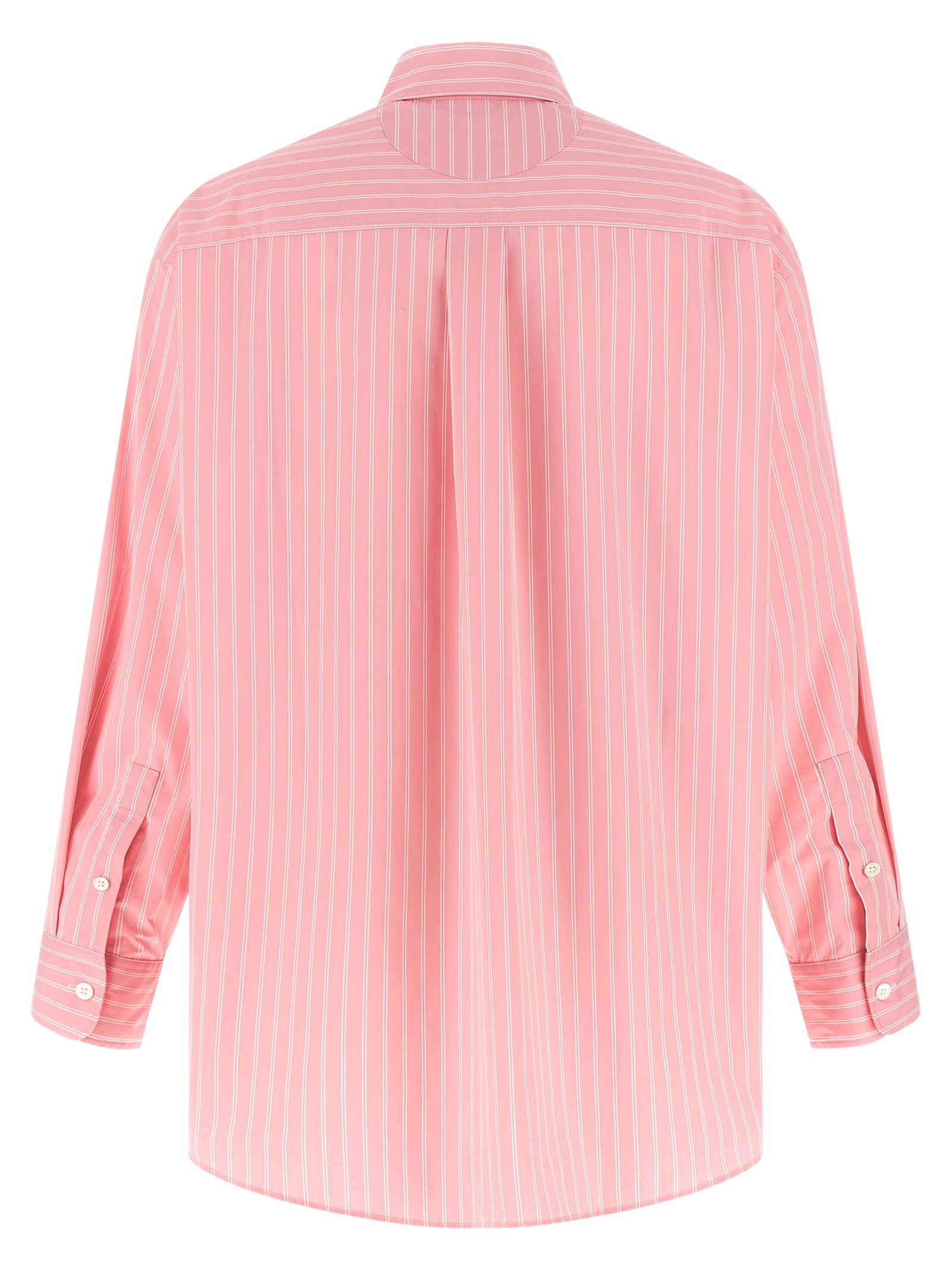 Blouse by Marni for women in polyamide cotton multicolor, pink, patterned & striped showcases a sublime silhouette, artfully detailed with a sublime and for a sophisticated, sublime finish.