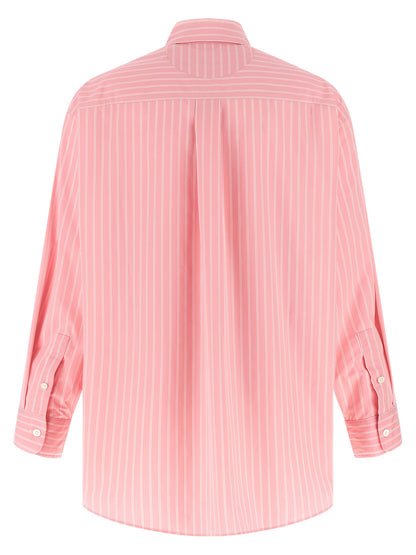 Blouse by Marni for women in polyamide cotton multicolor, pink, patterned & striped showcases a sublime silhouette, artfully detailed with a sublime and for a sophisticated, sublime finish.