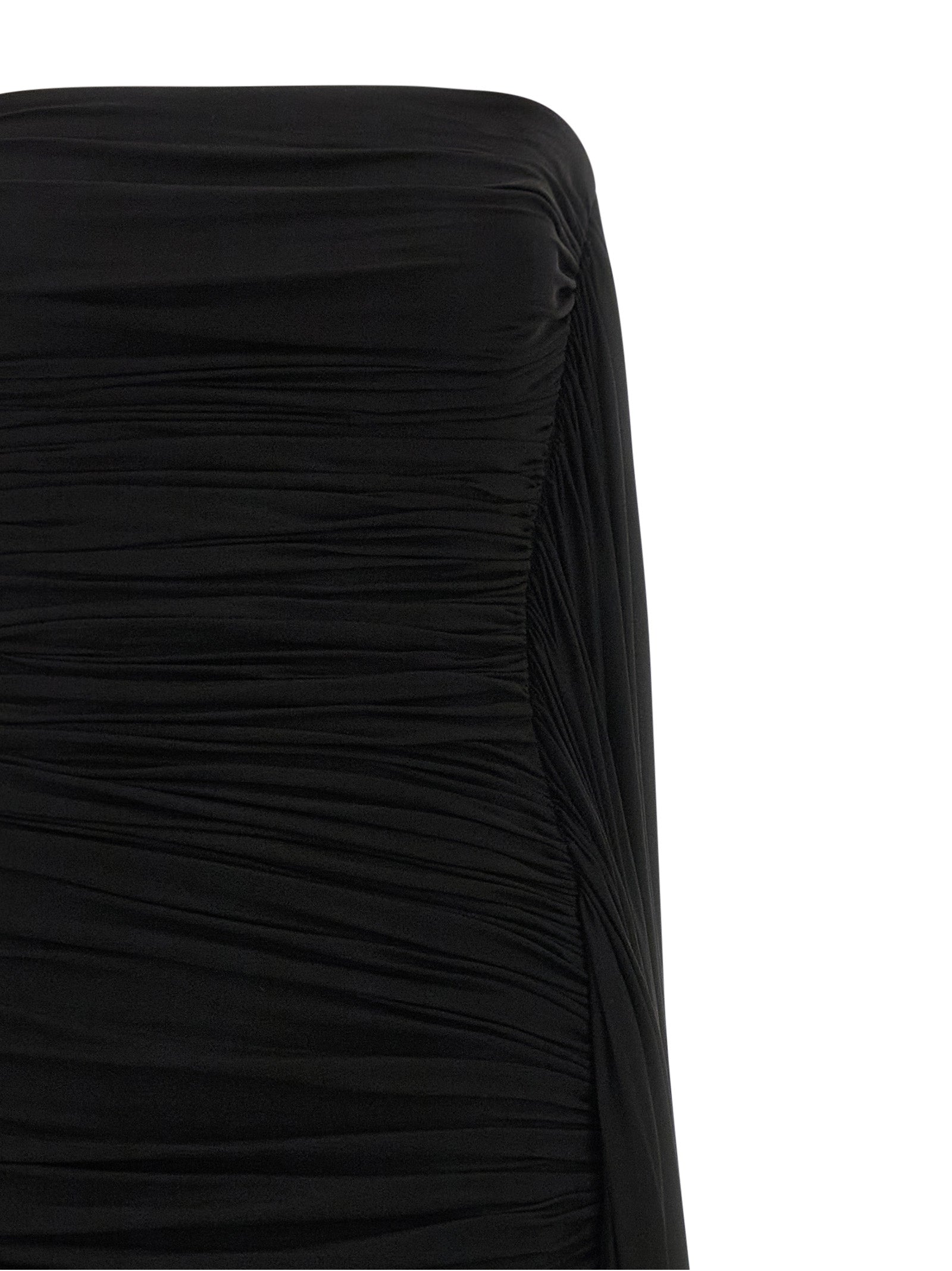 Dress by Alexander Wang for women in stretch cupro black & copper features an sultry silhouette defined by a strapless neckline and , falling to an sultry short mini for a sultry look.