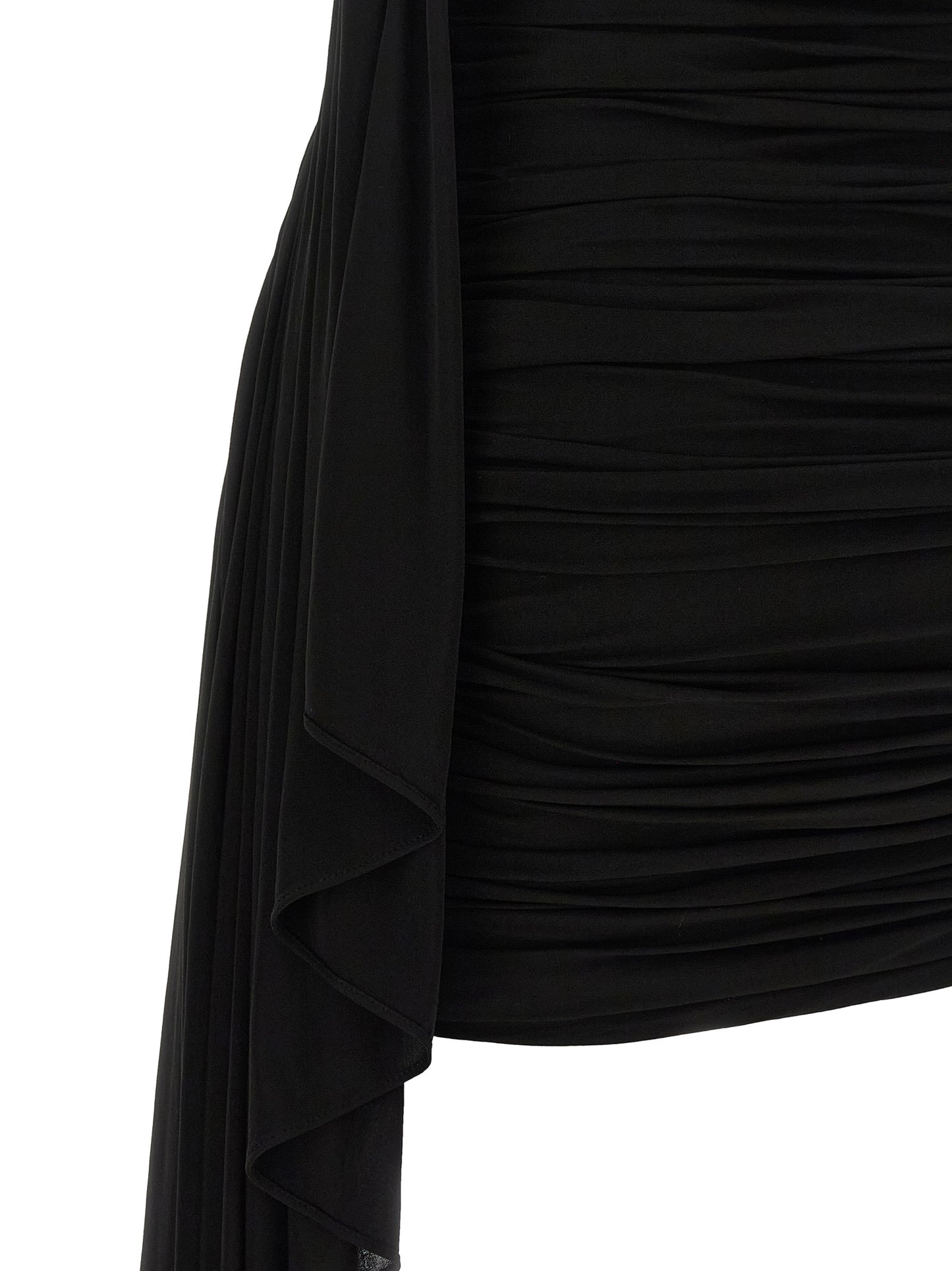 Dress by Alexander Wang for women in stretch cupro black & copper features an cute silhouette, detailed with a and that elegantly flows into a cute short mini.
