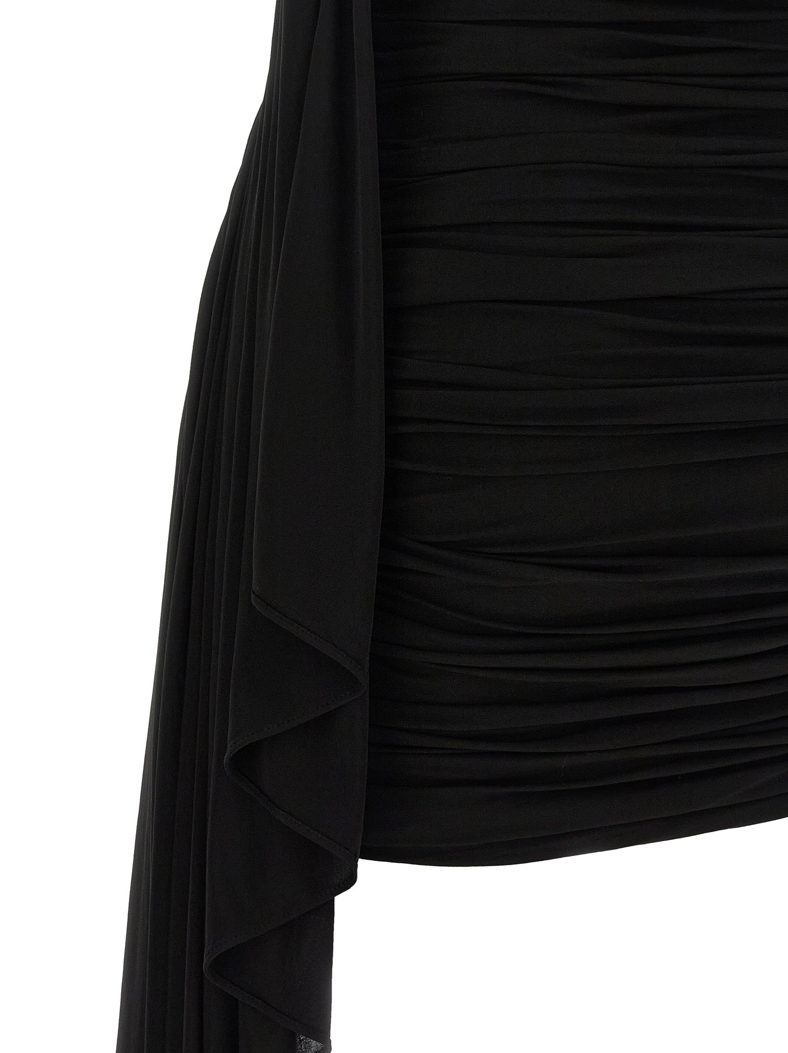Dress by Alexander Wang for women in stretch cupro black & copper features an cute silhouette, detailed with a and that elegantly flows into a cute short mini.