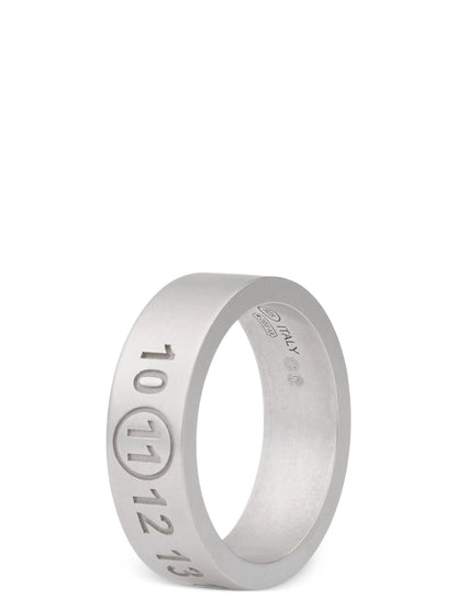 Ring by Maison Margiela for men in stretch cotton silver features a timeless design, elegantly showcasing the refined craftsmanship of the timeless Men's Silver Ring for a truly timeless aesthetic.