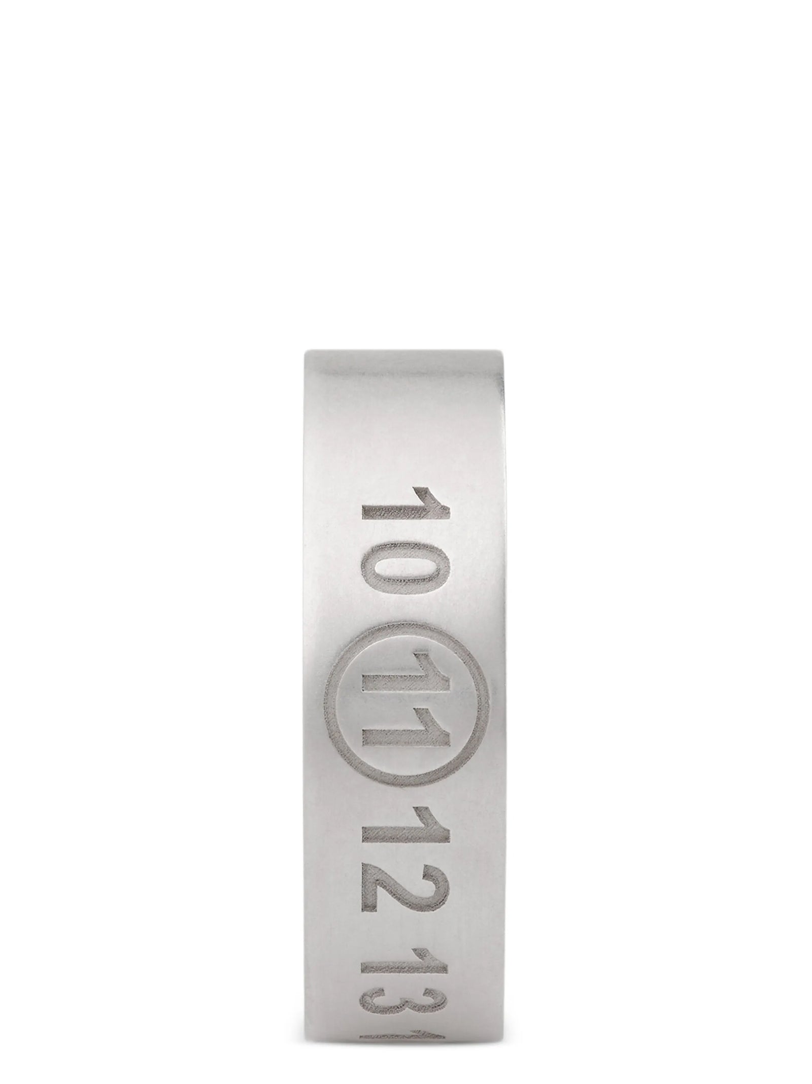Ring by Maison Margiela for men in stretch cotton silver features a dynamic silhouette, showcasing a dynamic Men's Silver Ring design with a refined, dynamic finish.