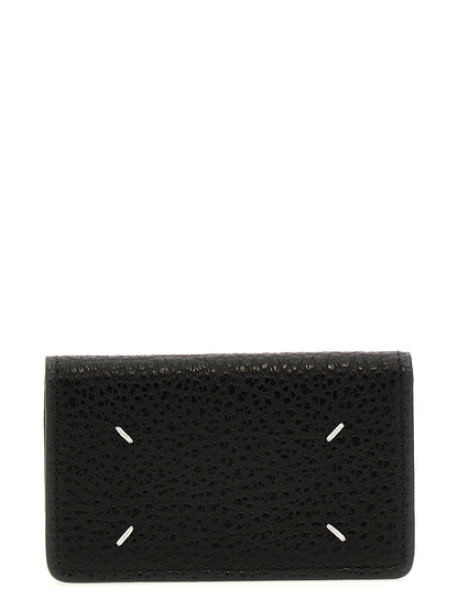 Maison Margiela Four Stitches Calfskin Leather Cardholder Card Case - Black Signature