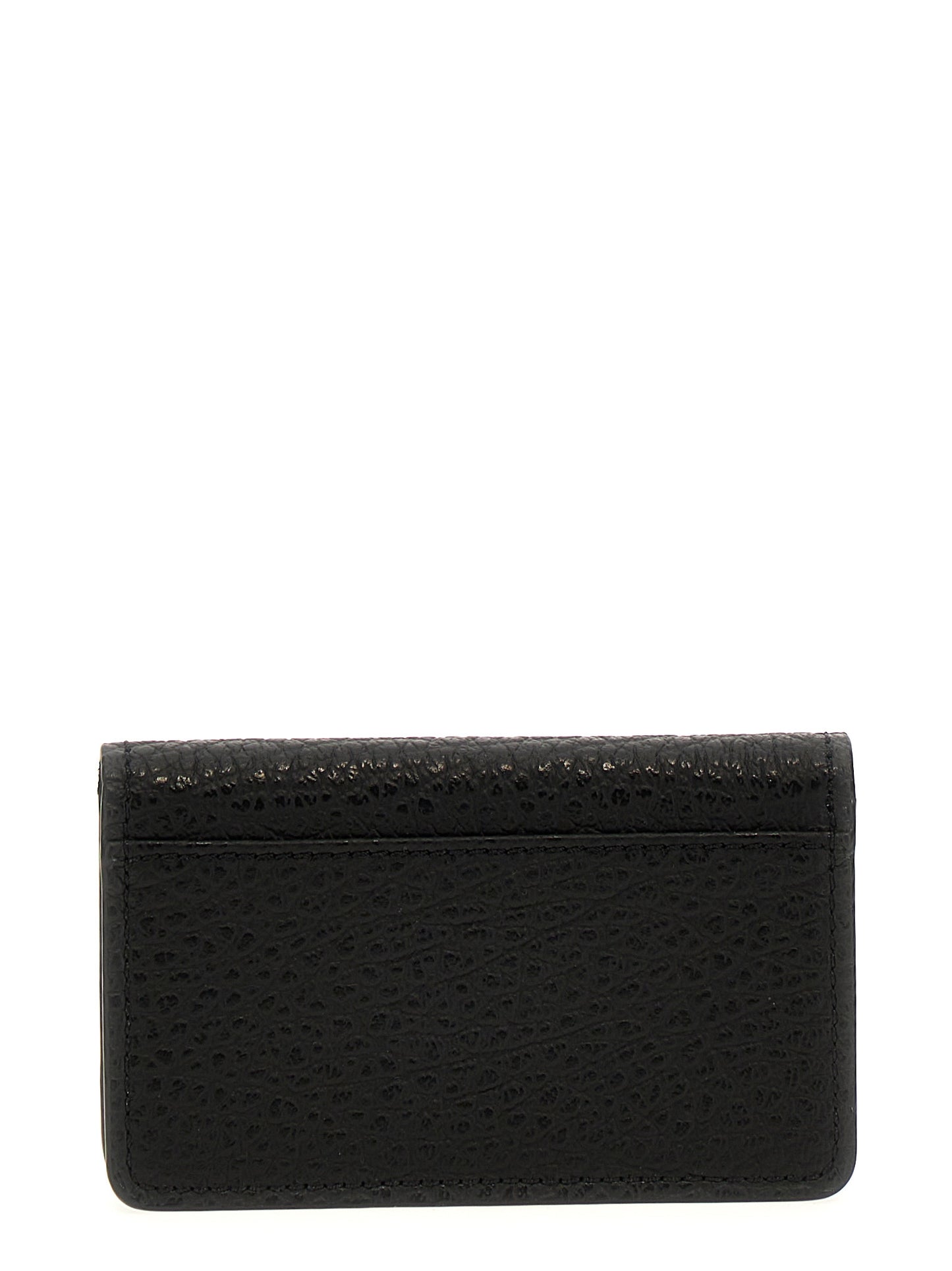 Maison Margiela Four Stitches Calfskin Leather Cardholder Card Case - Black Signature
