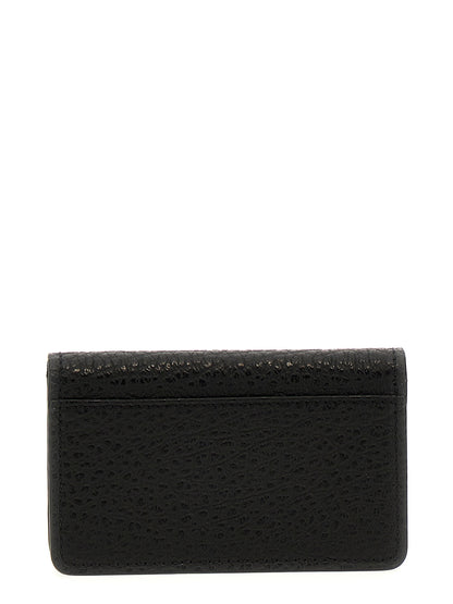 Maison Margiela Four Stitches Calfskin Leather Cardholder Card Case - Black Signature