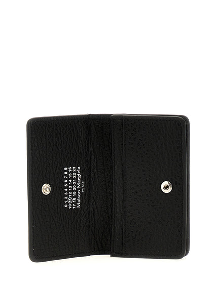 Maison Margiela Four Stitches Calfskin Leather Cardholder Card Case - Black Signature