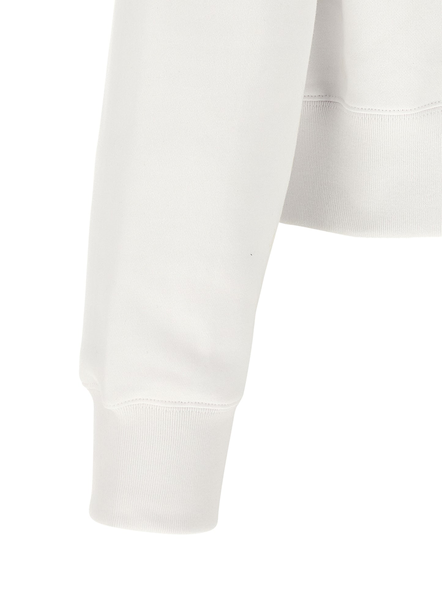 Sweatshirt Hoodie by Gucci for women in cotton white, signature & print features a authentic silhouette, showcasing a sophisticated and authentic detail for a refined finish.