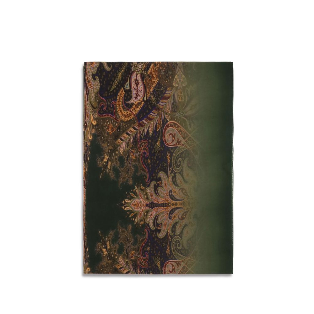 Etro Modal Scarf - Multicolor Patterned Paisley Floral Signature Print